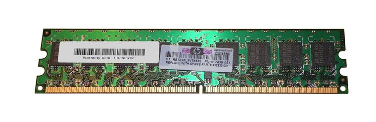 432930-001 - HP 1GB PC2-5300 DDR2-667MHz ECC Unbuffered CL5 240-Pin DIMM Dual RAnk Memory Module