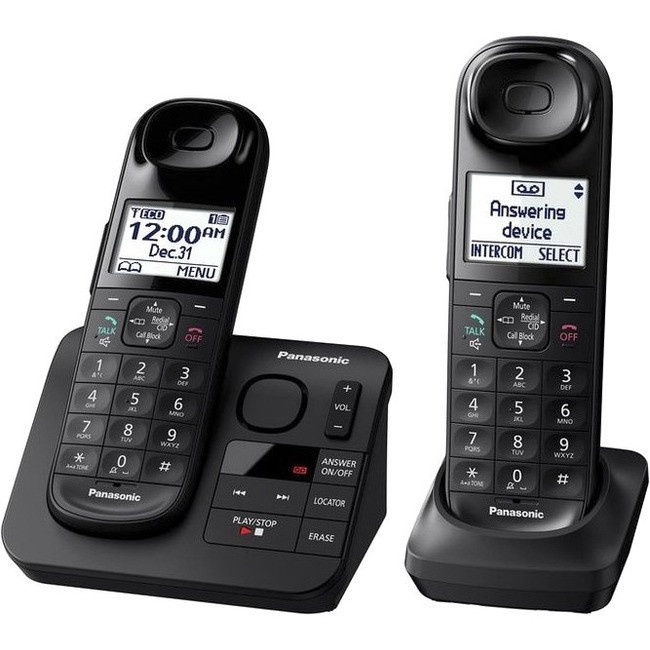 Panasonic KX-TGL432B DECT 6.0 Plus 1.90 GHz Cordless Phone - Black - KX-TGL432B