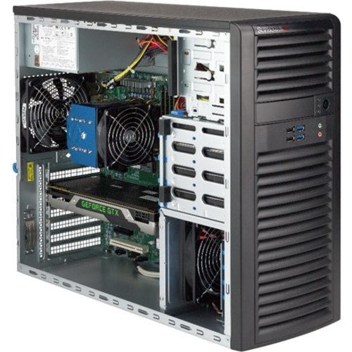 Supermicro SuperWorkstation 5039C-T Barebone System Mid-tower - Intel C246 Chipset - Socket H4 - 1 - SYS-5039C-T