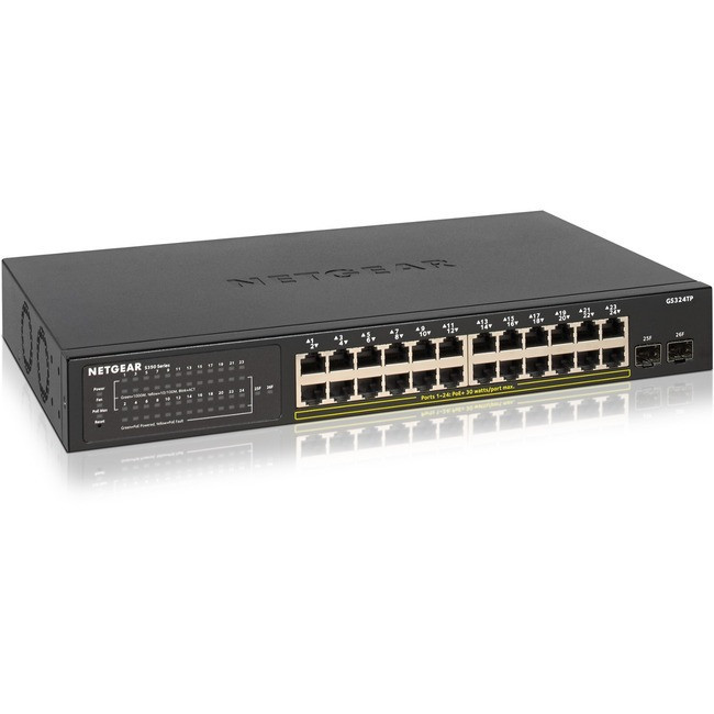 Netgear S350 GS324TP Ethernet Switch - GS324TP-100NAS