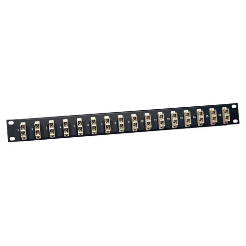 Tripp Lite 16-Port Fiber Patch Panel 62.5/125 or 50/125 SC/SC 1URM - N490-016-SCSC