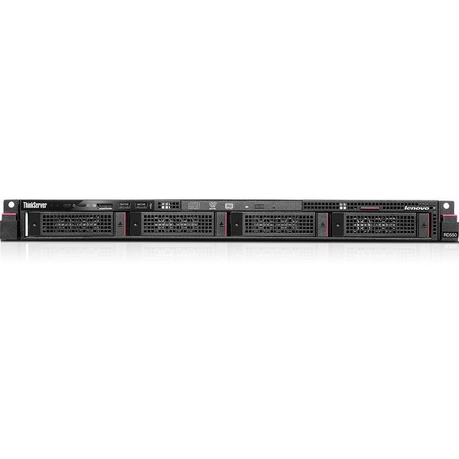 Lenovo ThinkServer RD550 70CV001FUX 1U Rack Server - 1 x Xeon E5-2650 v3 - 8 GB RAM HDD SSD - 6Gb/s - 70CV001FUX