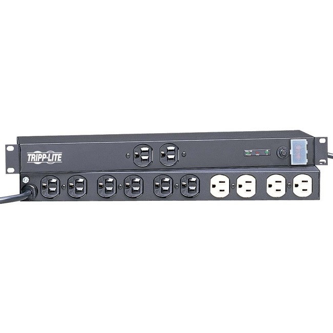 Tripp Lite Isobar Surge Protector Rackmount Metal 12 Outlet 15' Cord 1U RM - ISOBAR12ULTRA