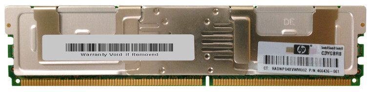 466436-061 - HP 4GB (1x4GB) 667Mhz PC2-5300 Cl5 DDR2 SDRAM Fully Buffered Dimm Memory Kit for Proliant Dl360 Dl380 Ml370 G5 Server