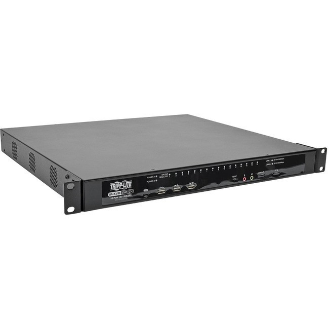 Tripp Lite 16-Port KVM Switch Cat5 Over IP 1 Local 4 Remote User 1U TAA GSA - B064-016-04-IPG
