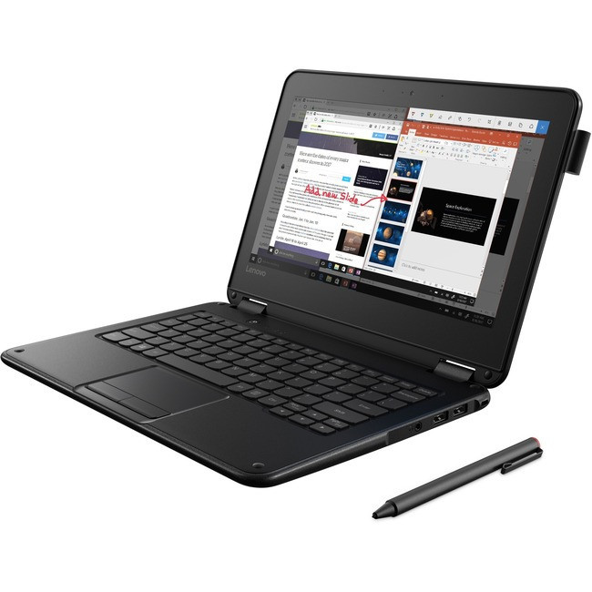 Lenovo 300e Winbook 81FY002NUS 11.6" 2 in 1 Notebook - 1366 x 768 - Celeron N3450 - 4 GB RAM - 64 - 81FY002NUS