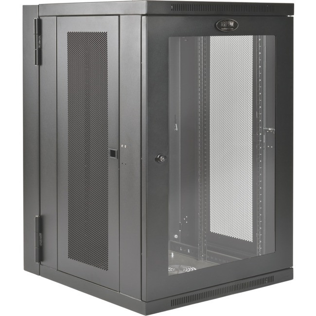 Tripp Lite 18U Wall Mount Rack Enclosure Server Cabinet Deep Acrylic Window - SRW18USDPG