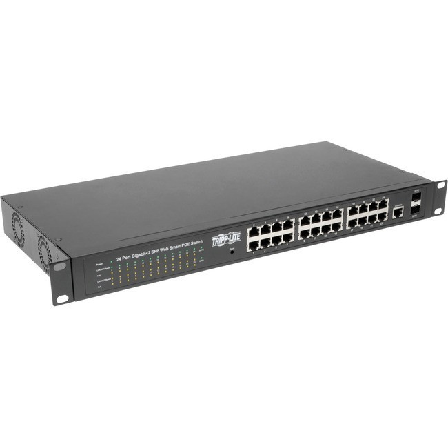 Tripp Lite 24-Port Gigabit Ethernet Switch L2 Managed w/PoE 10/100/1000Mbps - NGS24C2POE
