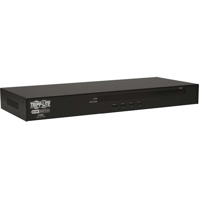 Tripp Lite 4-Port Rackmount USB / PS2 KVM Switch w/ On-Screen Display 1U - B042-004