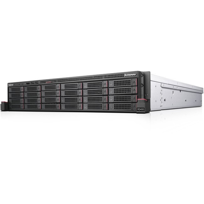 Lenovo ThinkServer RD450 70QW0005UX 2U Rack Server - 1 x Xeon E5-2609 v4 - 16 GB RAM HDD SSD - ATA, - 70QW0005UX