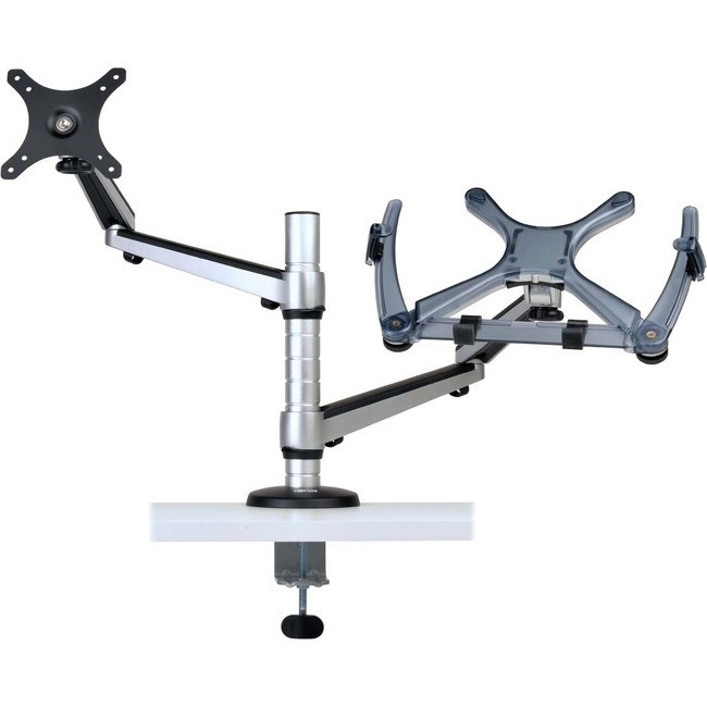 Tripp Lite Dual Display Laptop Mount Monitor Stand Swivel Tilt Clamp 13" to 27" Monitors and up - DDR1327NBMSC