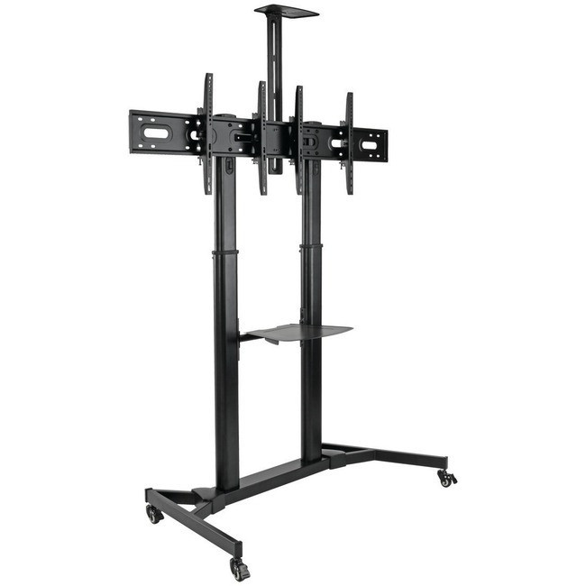 Tripp Lite Dual Screen Mobile TV Floor Stand Cart Height-Adjustable 35-45in - DMCSD3545M