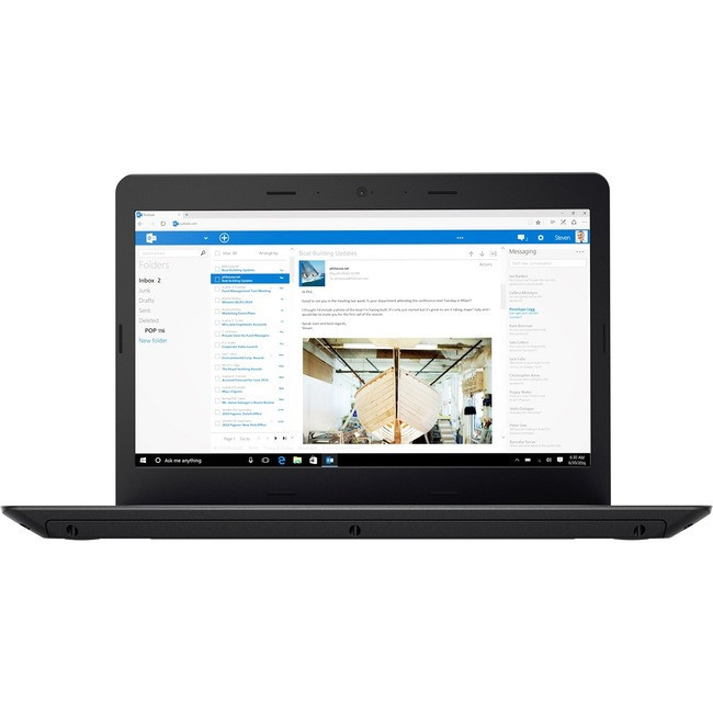 Lenovo ThinkPad E470 20H1005AUS 14" Notebook - 1366 x 768 - Core i5 i5-7200U - 4 GB RAM - 180 - 20H1005AUS
