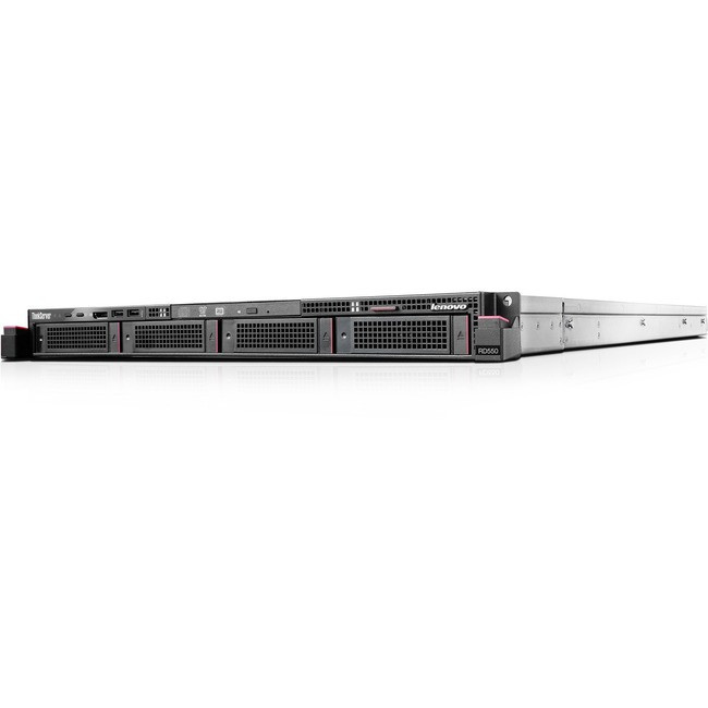 Lenovo ThinkServer RD550 70CV001LUX 1U Rack Server - 1 x Xeon E5-2630 v3 - 8 GB RAM HDD SSD - 6Gb/s - 70CV001LUX