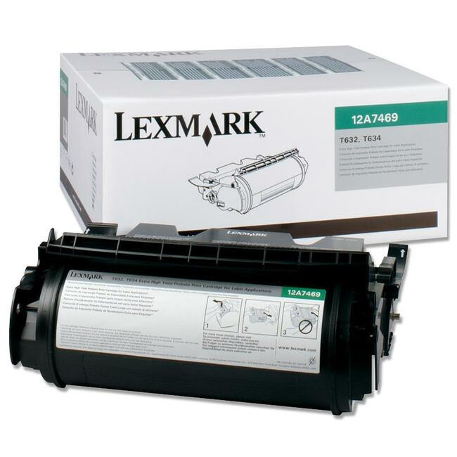 Lexmark - Black Toner Cartridge - 12A7469