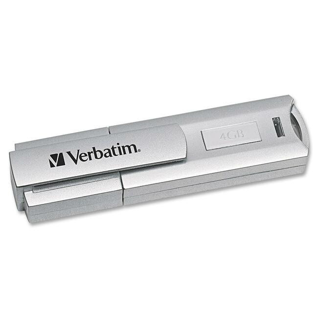 Verbatim 4GB Store 'n' Go Corporate Secure 96713 USB 2.0 Flash Drive - 96713