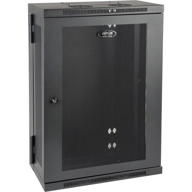Tripp Lite 18U Wall Mount Rack Enclosure Server Cabinet Hinged Wallmount 13" Depth - SRW18US13