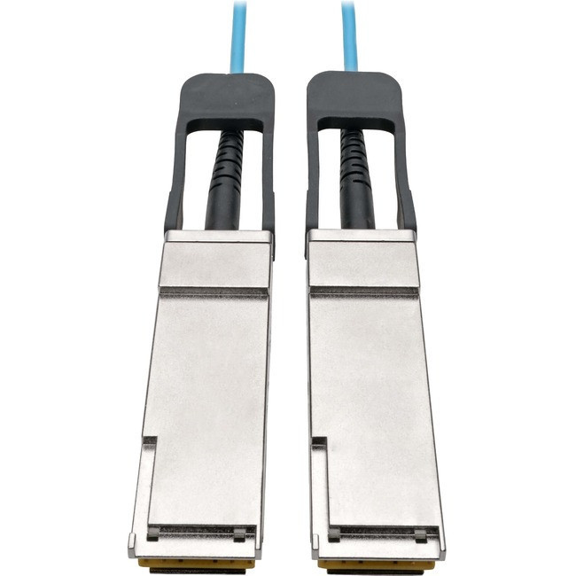 Tripp Lite QSFP+ to Active Optical Cable - 40Gb, AOC, M/M, Aqua, 3 m (9.8 ft.) - N28F-03M-AQ