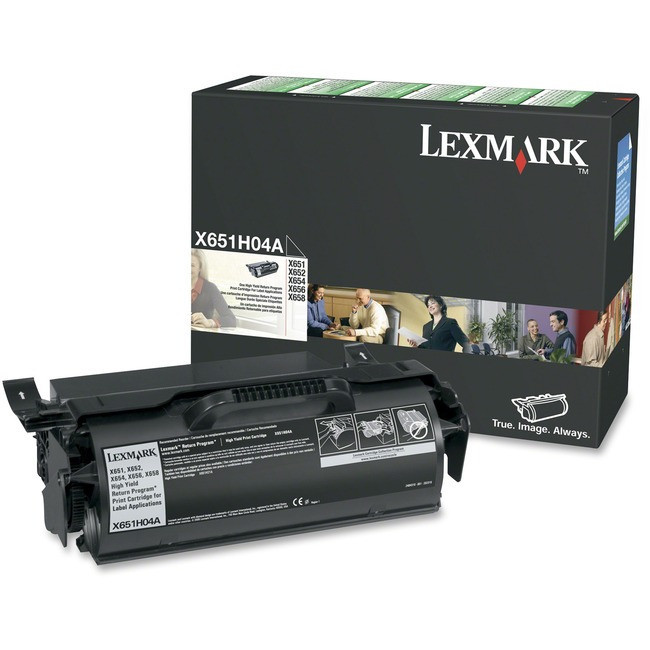 Lexmark - High Yield Return Program Black Toner Cartridge - X651H04A