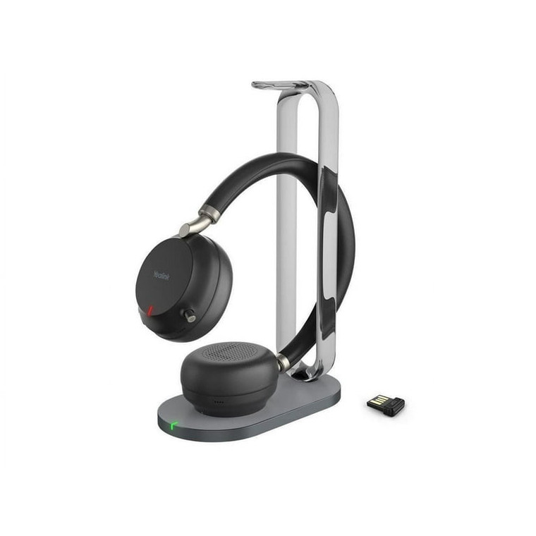 Yealink BH72 Headset Wired & Wireless Head-band Calls/Music USB Type-A Bluetooth Charging stand Black - 1208609