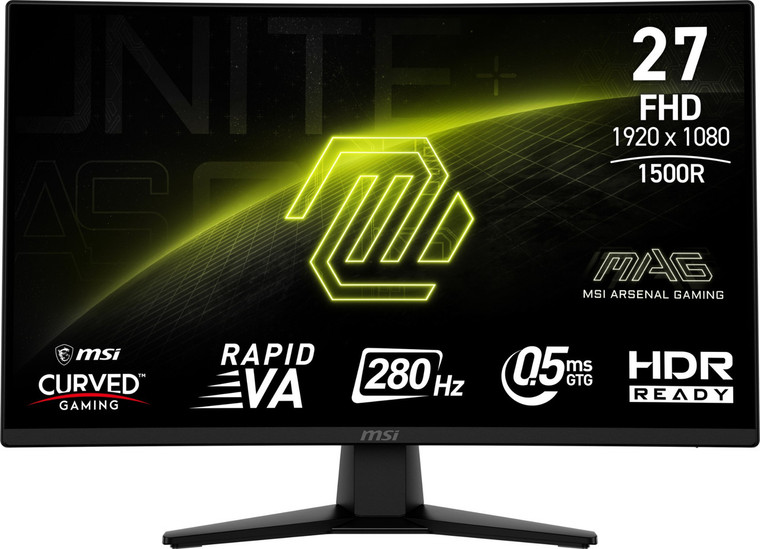 MSI MAG 274CXF computer monitor 27" 1920 x 1080 pixels Full HD Black