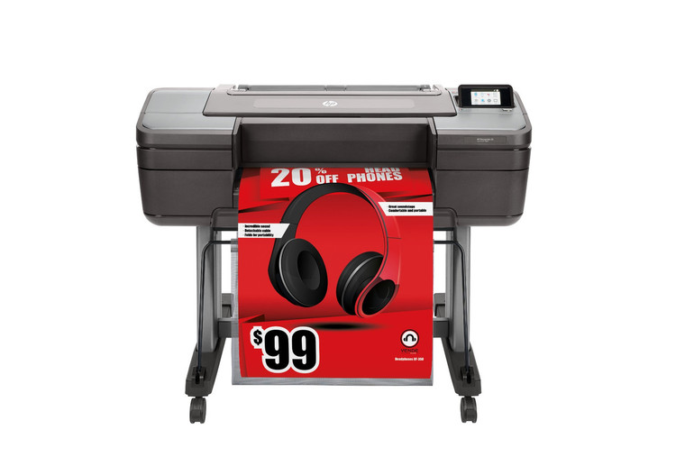 HP Designjet Z6 24-in Postscript Printer - TAA - Single Roll Only - T8W15B#BCB