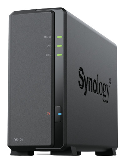 Synology DiskStation DS124 NAS/storage server Desktop Realtek RTD1619B 1 GB DDR4 0 TB DiskStation Manager Black