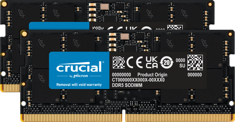 Crucial CT2K16G56C46S5 memory module 32 GB 2 x 16 GB DDR5 ECC