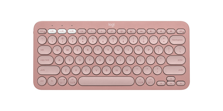 Logitech Pebble Keys 2 K380s keyboard Universal RF Wireless + Bluetooth QWERTY English Rose - 920-011777