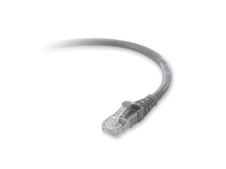 Belkin Cat. 6a Patch Cable, RJ-45 Male, RJ-45 Male, 14ft, Gray networking cable 167.7" (4.26 m) - F2CP003-14GY-LS