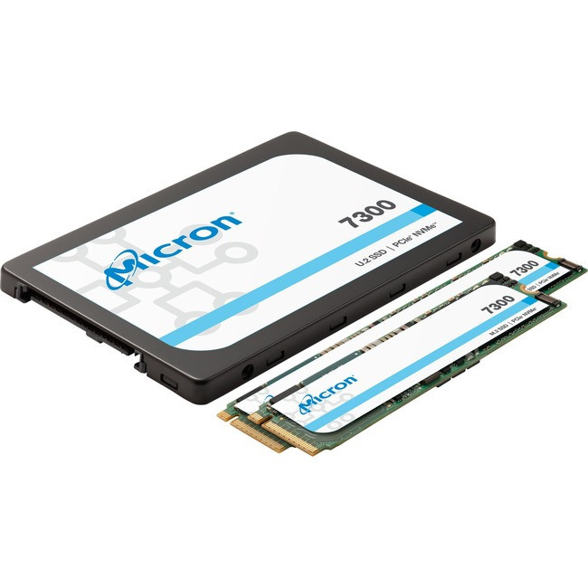 Micron 7300 PRO 3.84 TB Solid State Drive - M.2 22110 Internal - PCI Express NVMe (PCI - MTFDHBG3T8TDF-1AW1ZABYY