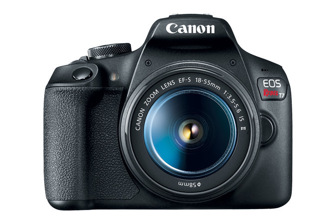 Canon EOS Rebel T7 EF-S 18-55mm IS II Kit SLR Camera Kit 24.1 MP CMOS 6000 x 4000 pixels Black - 2727C002