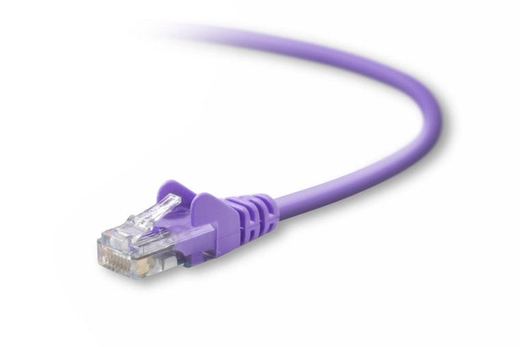 Belkin Cat5e, 5ft, 1 x RJ-45, 1 x RJ-45, Purple networking cable 59.1" (1.5 m) - A3L791-05-PUR-S