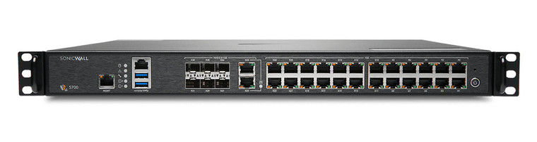 SonicWall NSA 5700 hardware firewall 1U 28 Gbit/s - 03-SSC-2984