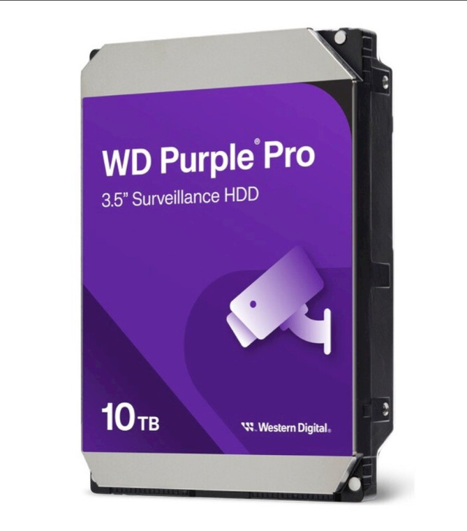 Western Digital 20PK 10TB PURPLE PRO SMART internal hard drive 7200 RPM 512 MB 3.5" Serial ATA III - WD102PURP-20PK