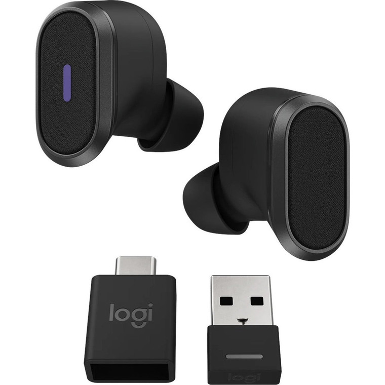 Logitech Zone True Wireless Headset In-ear Office/Call center Bluetooth Graphite - 985-001081