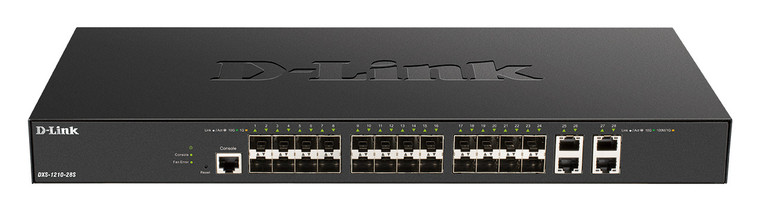 D-Link DXS-1210-28S network switch Managed L2/L3 10G Ethernet (100/1000/10000) 1U Black