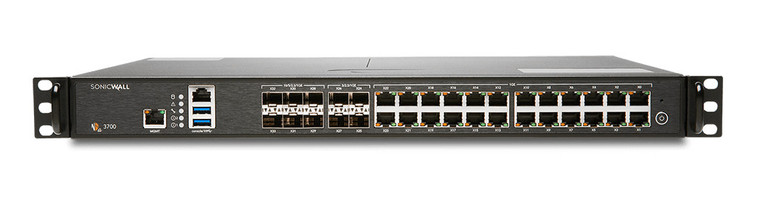 SonicWall NSA 3700 hardware firewall 1U 5.5 Gbit/s - 02-SSC-8203