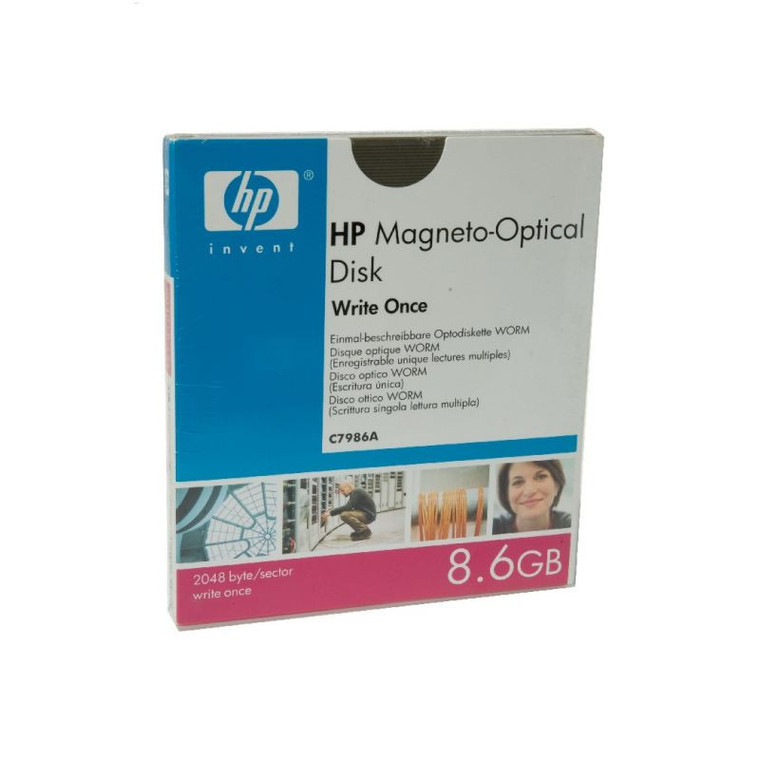 HP 8.6GB Write-Once Magneto Optical WORM Disk