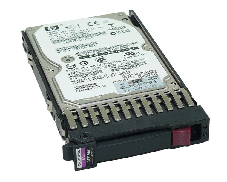 492620-B21DB - HP 300GB 10000RPM SAS 3GB/s Hot-Pluggable Dual Port 2.5-inch Hard Drive