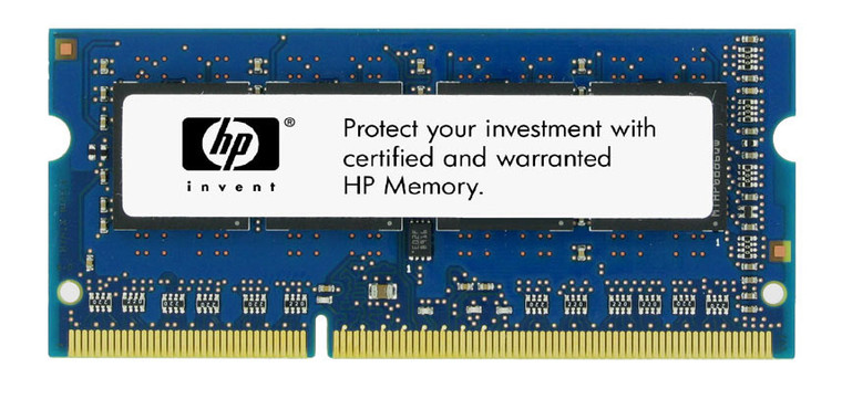 Part No: B4U40AT - HP 8GB PC3-12800 DDR3-1600MHz non-ECC Unbuffered CL11 204-Pin SoDimm Dual Rank Memory Module