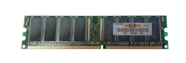 Part No: 305958-041 - HP 512MB PC2700 DDR-333MHz non-ECC Unbuffered CL2.5 184-Pin DIMM Memory Module