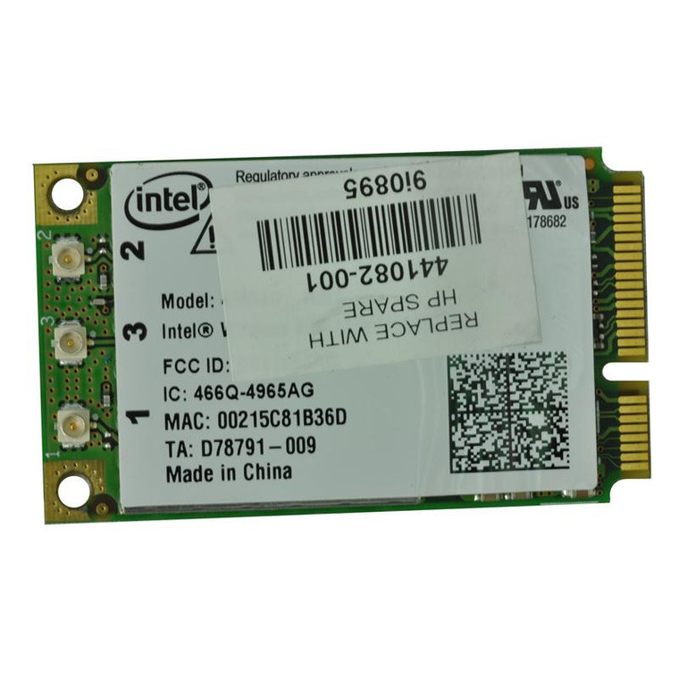 Part No: 441082-001 - HP Mini PCI-Express 54G WiFi 802.11b/g High-Speed Embedded Wireless LAN (WLAN) Network Interface Card for 6710B/6715B Series No