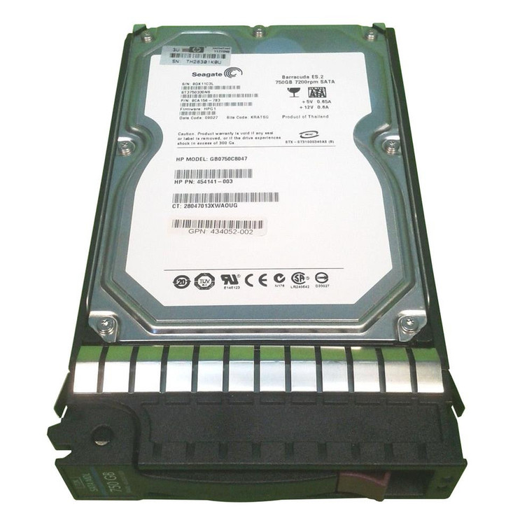 Part No: GB0750C8047 - HP 750GB 7200RPM SATA 3GB/s Hot-Pluggable NCQ MidLine 3.5-inch Hard Drive