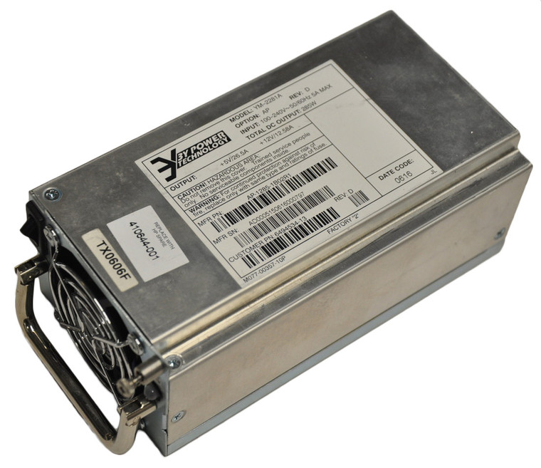 Part No: 410644-001 - HP StorageWorks ESL E-Series 285-Watts Hot-Pluggable Power Supply Module 450V Capacitor Rating