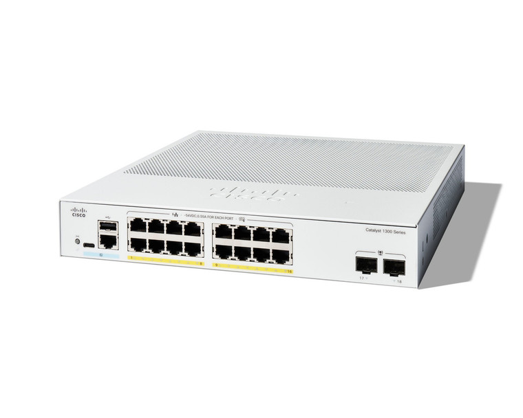 Cisco C1300-16FP-2G network switch Managed L2/L3 Gigabit Ethernet (10/100/1000) White
