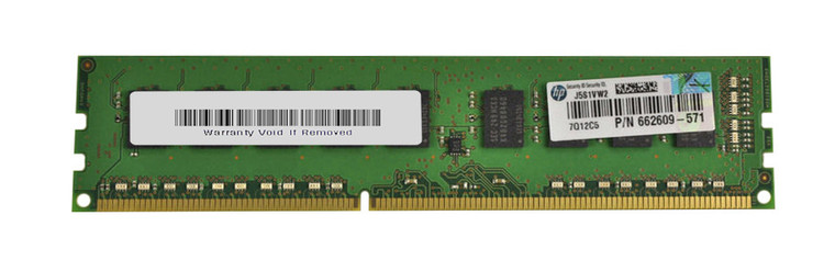 Part No: 682413-001 - HP 4GB (1x4GB) 1600Mhz PC3-12800 ECC Unbuffered DDR3 SDRAM Dimm Memory for Woekstation Z420