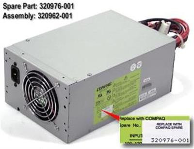 Part No: 320962-001 - HP 325-Watts Power Supply for Prosignia Server 740 and ProLiant 800-E-Series
