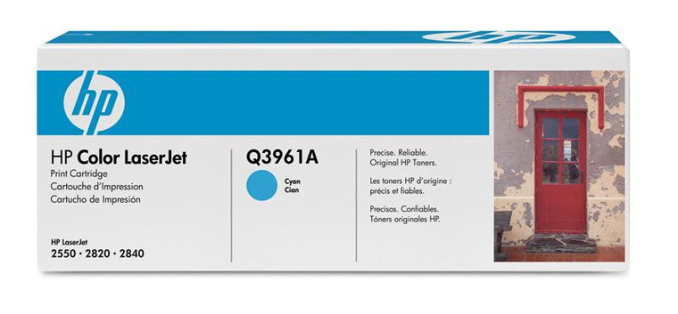 Q3961A - HP 122A Toner Cartridge (Cyan) for Color LaserJet 2550/2820/2840 Series Printer