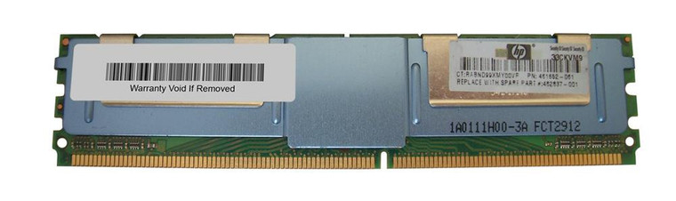 Part No: 461652-061 - HP 1GB PC2-5300 DDR2-667MHz ECC Fully Buffered CL5 240-Pin DIMM Single Rank Memory Module for ProLiant DL360/DL580 G5 Server